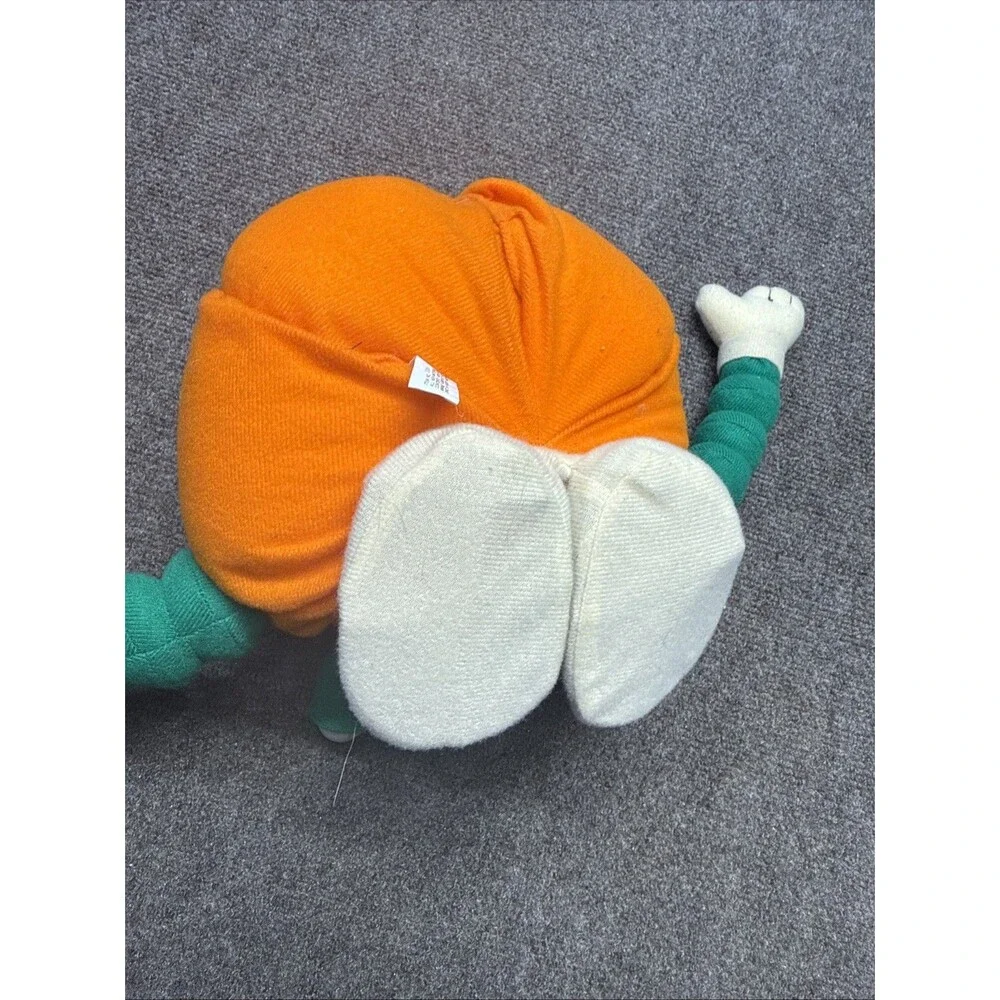 Vintage Gemmy Halloween Pumpkin With Glowing Rotating Spinning Eyes Noise 90s